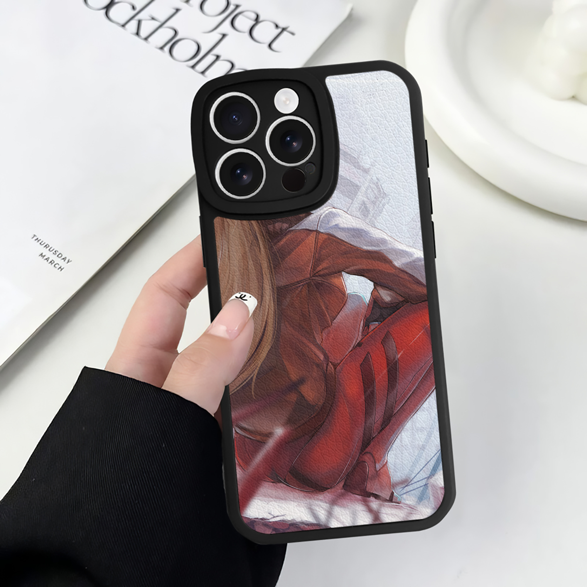 （画像用） EVA 新世紀エヴァンゲリオン 【iPhone 16シリーズ対応】シリコンスマホケース（レザー調） 材質：シリコン